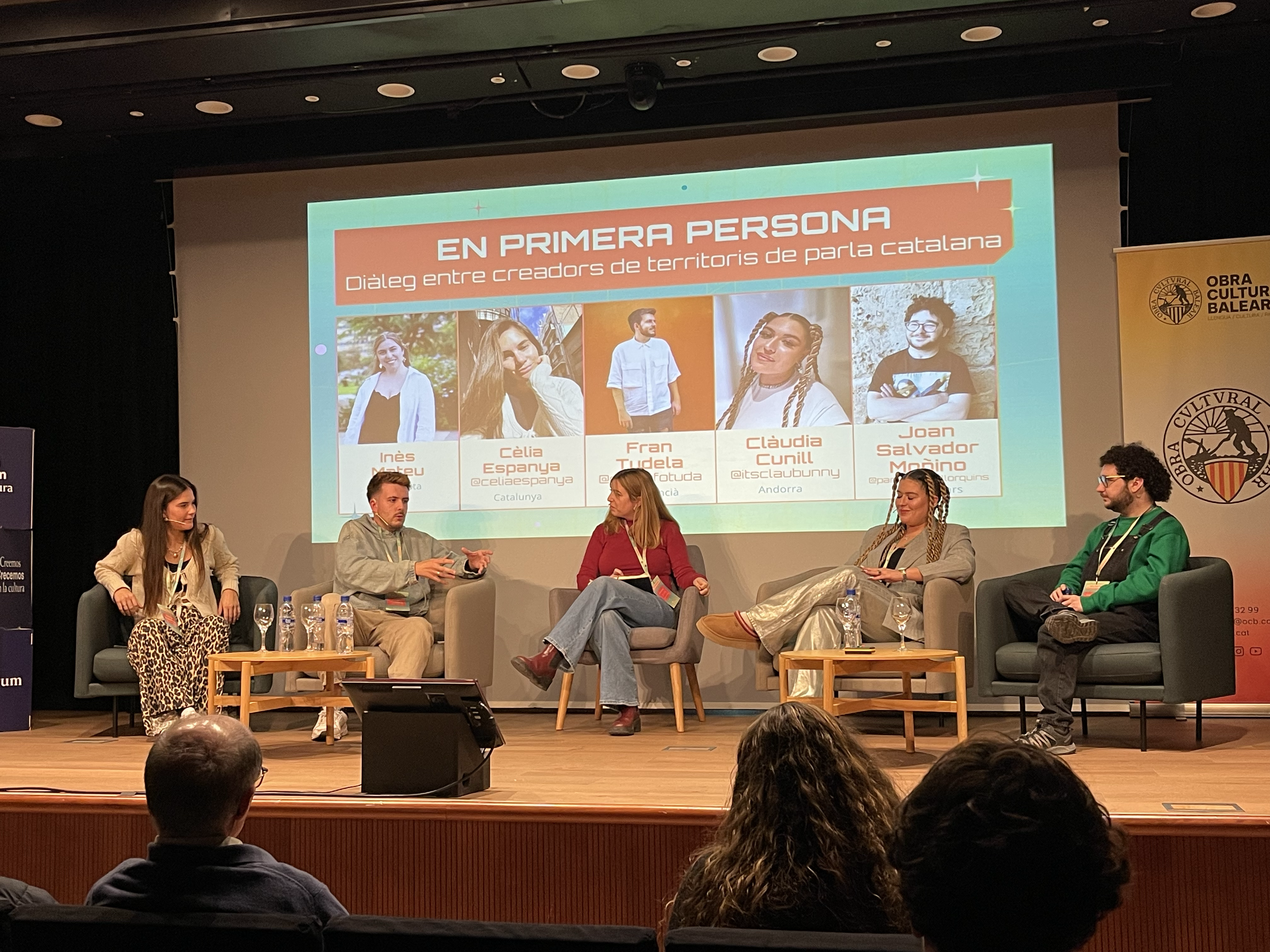 Xerrada de creadors de contingut dels Països Catalans a l'Aferrada 2024