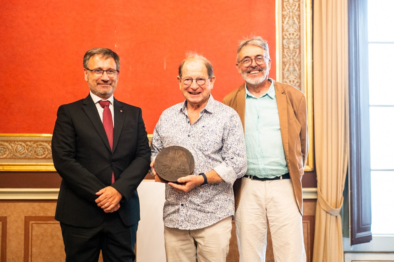 Joan Loís Blenet i Patrici Baccou a l’acte de Barcelona