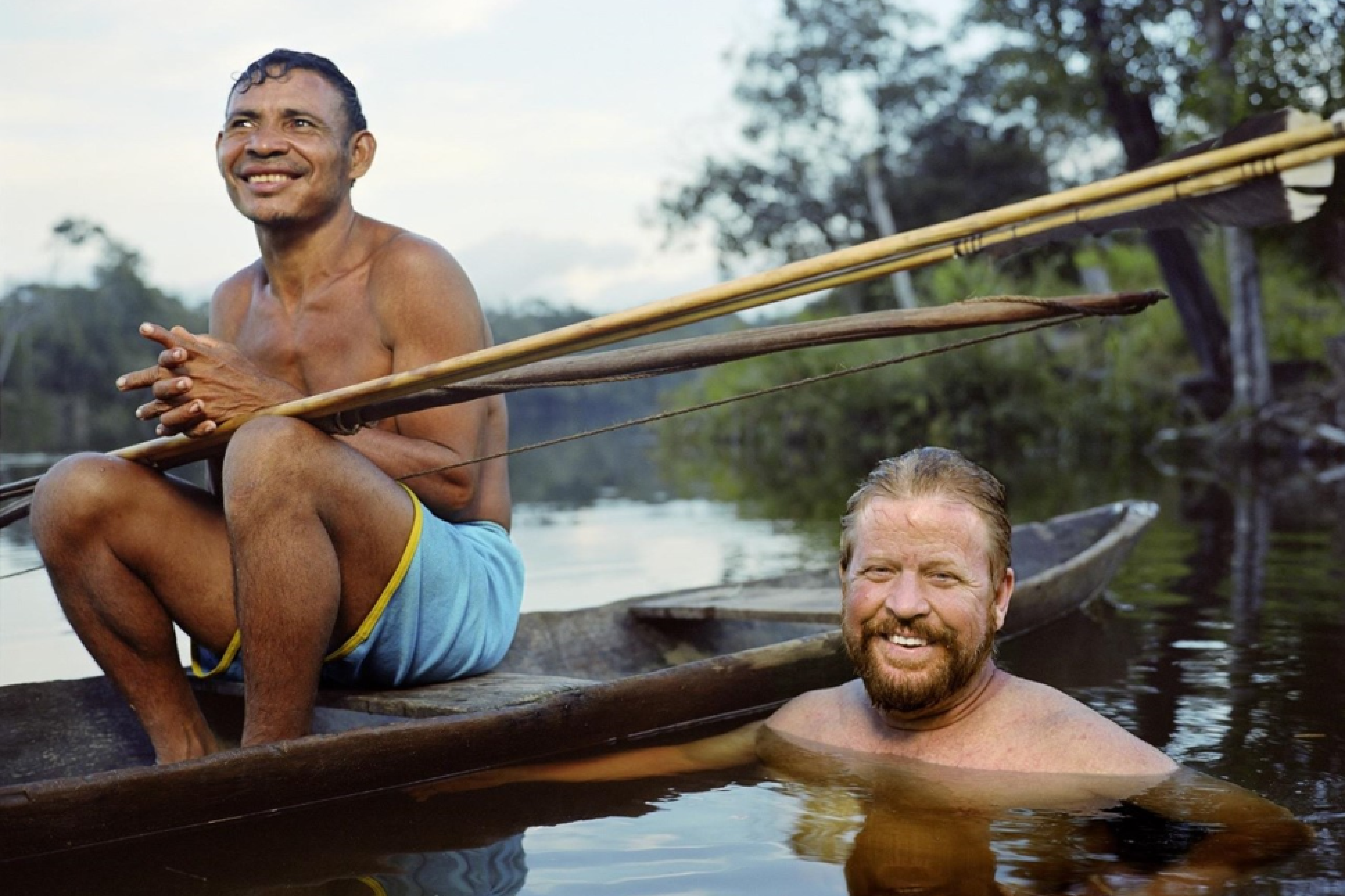 Daniel Everett amb un home pirahã